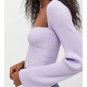 UO Juliet Portrait Neck Sweater